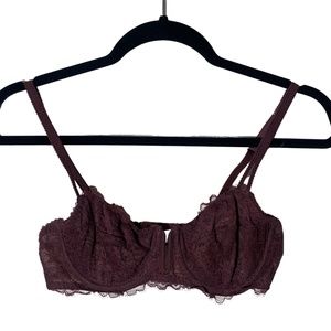 mauve purple auden lace bralette